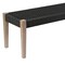 Armen Living Camino Indoor Outdoor Dining Bench in Eucalyptus Wood and Charcoal Rope 840254336025 - alternate 2